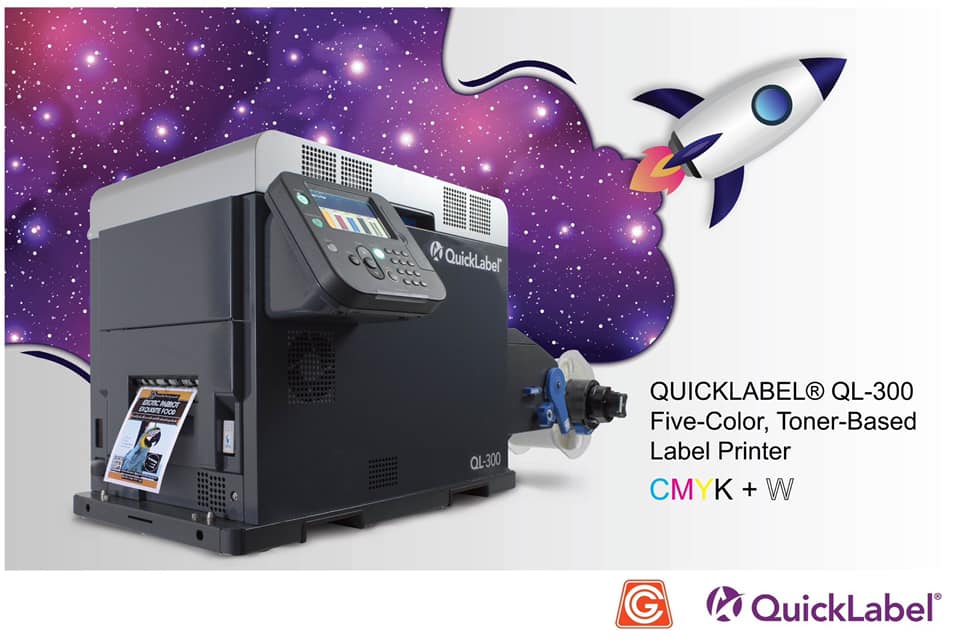 รุ่น QL-300 เครื่องพิมพ์ฉลาก CMYK+W Toner Based